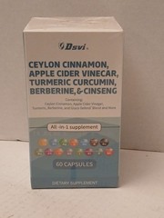 Apple Cider Vinegar, Beberine, and Extra 60 Capsules BB: 12/26