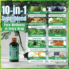Soursop Vyxion Bitters Herbal Drops 10 in 1 Liquid Extracts for Overall Health