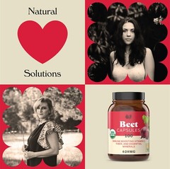 Organic Beet Root Capsules – Made in USA, Boost Energy, Stamina, Nitric Oxide