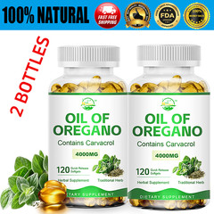 Oil of Oregano 4000mg With Carvacrol – 240 Softgels – Immune & Digestive Support