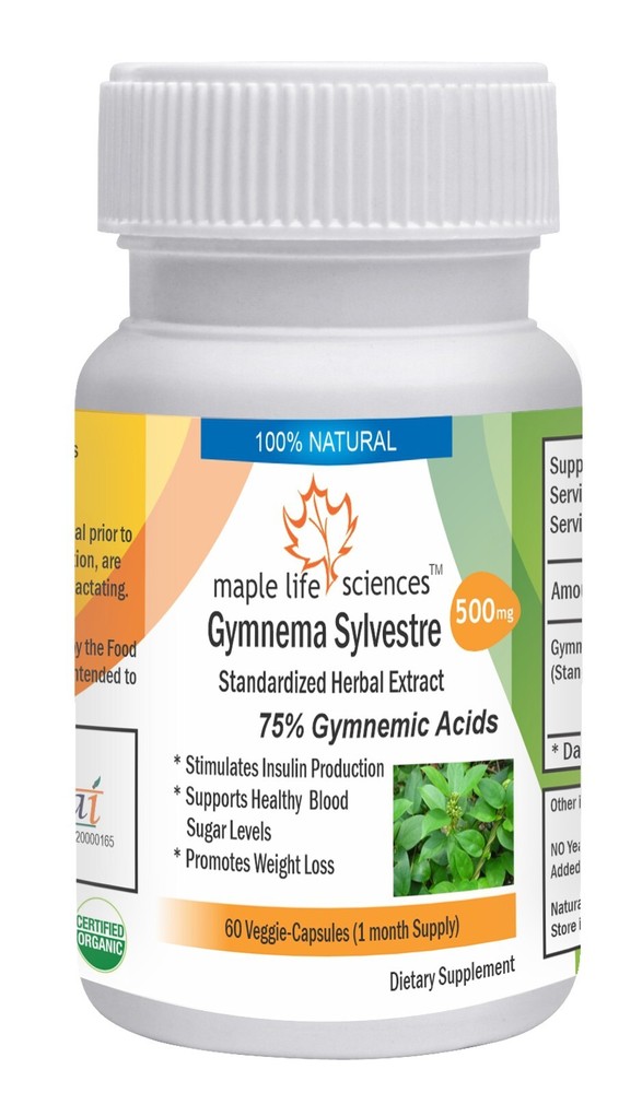 Gymnema Sylvestre 75% Extract Capsules For control blood sugar & Weight Loss