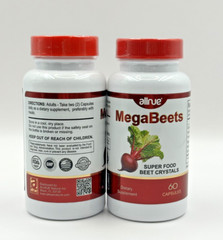 2 Mega Beets Superfood Capsules Energy Root Beet Powder Bones Antioxidant Pills