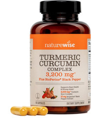 Turmeric Curcumin with Black Pepper BioPerine Antioxidant 3200mg 90 Capsules