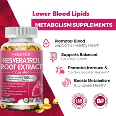 Trans-Resveratrol, High Solubility, Quercetin Extract, 30 To 120 Capsules