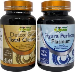 Health Set Detox Gold Total Cleanse and Figura Perfecta Platinum 30 Days Supply