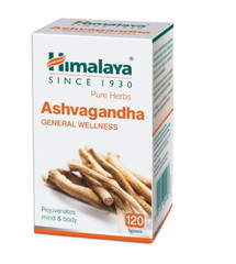 Himalaya Ashwagandha General Wellness Stress Relief, Rejuvenates Mind Body 60Tab