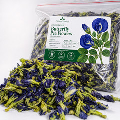 Butterfly Pea Flowers Dried Blue Herbal Tea: Clitoria ternatea 100% Pure Natural