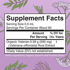 MARYRUTH’S Organics Valerian Root Liquid Drops | 2 Month 1 Fl Oz (Pack of 1)