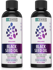 Aceite de semilla negra orgánico – 100 % puro virgen prensado en frío – 8 fl oz