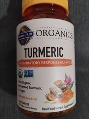 Garden of Life Organics Turmeric Vegan Gummy Drops, 120 Count – 09/2026 – NEW