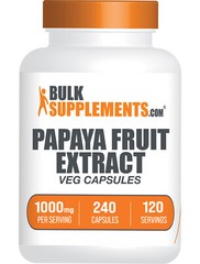 BulkSupplements Papaya Fruit Extract 240 Veg Capsules – 1000 mg Per Serving