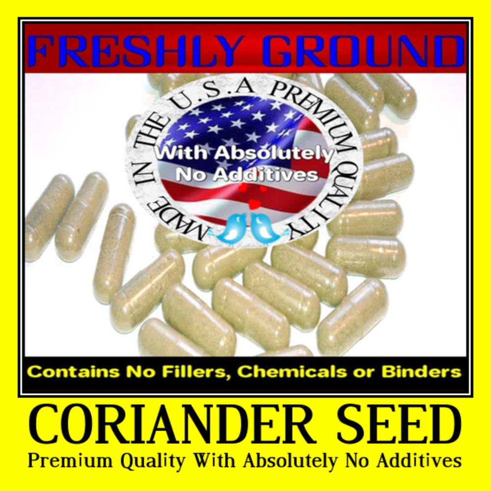 CILANTRO CORIANDER SEED With Absolutely No Additives Potency 100 Vegetarian Caps