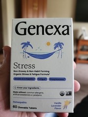 Genexa Stress for Adults | Anxiety Relief & Fatigue 60 Count (Pack of 1) NEW