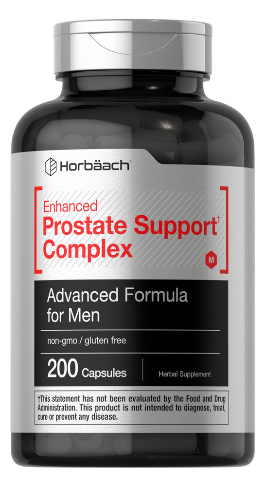 Prostate Supplement for Men | 200 Capsules | Enhanced Herbal Complex | Horbaach