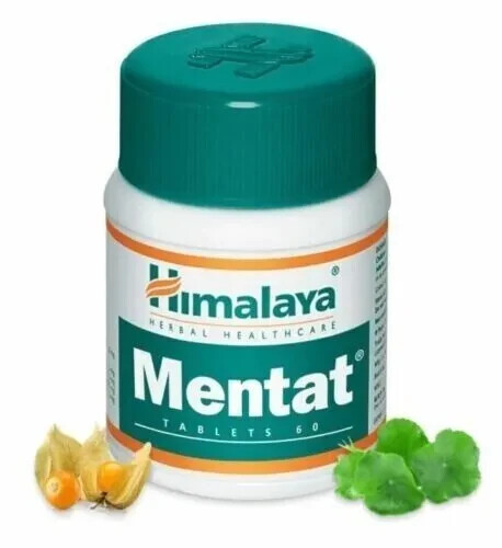 1 x Himalaya Herbal Mentat 60 Tabs For Good Memory Health usps ship