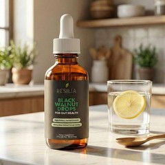 Resilia Herbal Cleanse Liquid Drops with Black Walnut, 60 Count (Pack of 1)