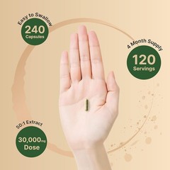 Olive Leaf Extract Active Polyphenols and Oleuropein 750Mg, 200 Capsules