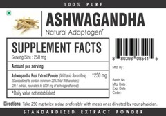Ashwagandha Root Extract Powder 20% Withanolides STRONG Stress Fatigue Anxiety