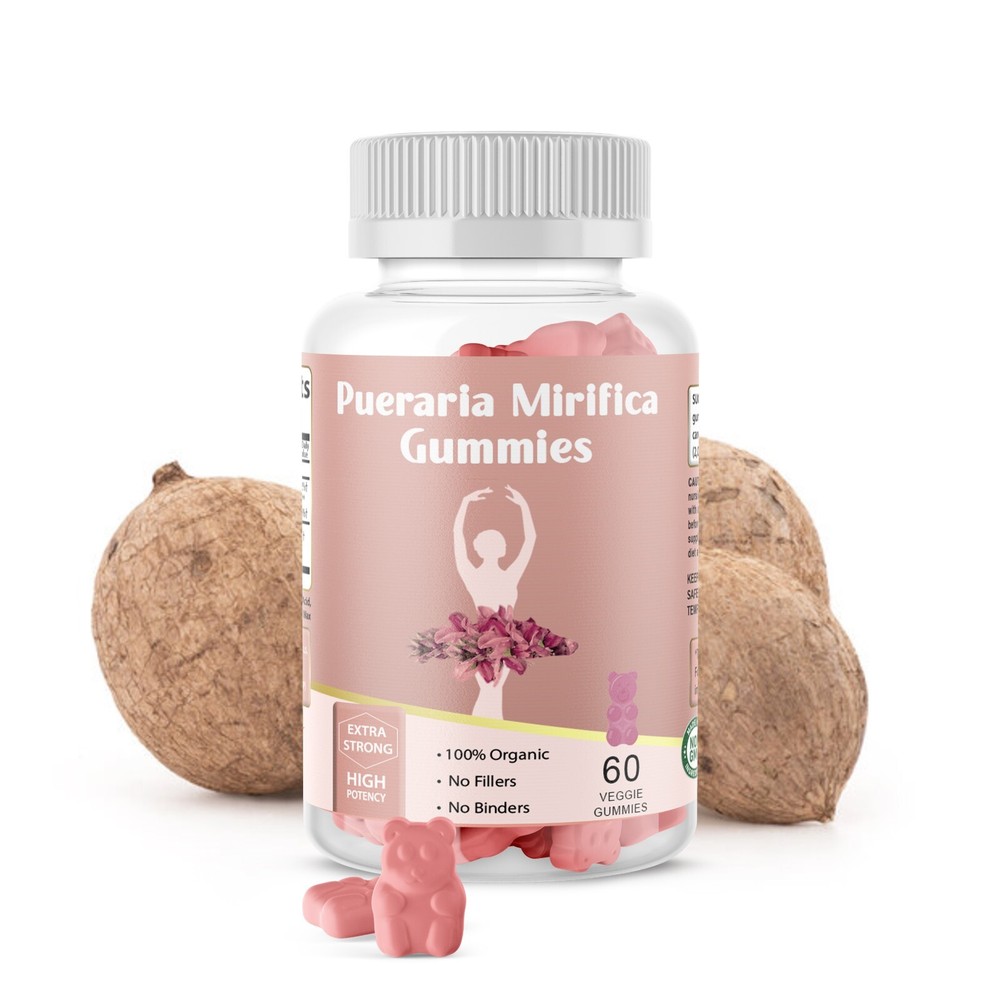 Pueraria Mirifica Kwao Krua Kao 5000mg Female Support 60 Gummies Organic