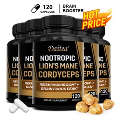 NOOTROPIC LION’S MANE CORDYCEPS extract Capsules-Healthy Brain&memory Supplement
