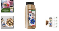 16 oz Bottle Ground Flax/Seed/Powder/Linaza/Molida/Organica/Polvo/Kosher