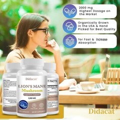 Lion’s Mane Mushroom 2000 mg – Cognitive Support Nootropic Supplements