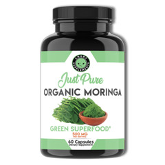 Moringa Oleifera Organic, Natural, 100% Pure Pills – 120 Count – 2 Pack