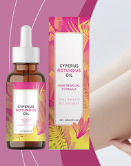 Cyperus Rotundus Oil Hair Removal Formula, Local Use Body Oil, 60 mL