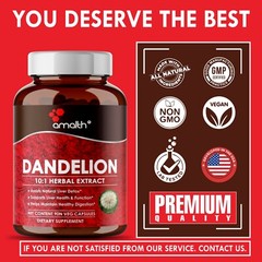 Dandelion Root Taraxacum Officinale 10000mg Capsule – 90 Pills Liver Supplement