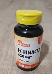 Echinacea Capsules 650mg | 100 Count | Vegetarian | Non-GMO | by Sundance