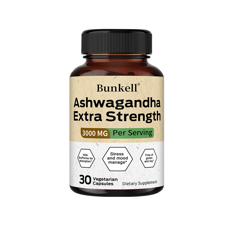 Ashwagandha Extra Strength 3000 Mg Capsules For Anxiety And Stress Relief