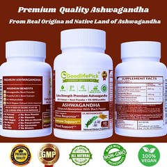 Best Ashwagandha 12300 mg with 5% Withanolides & Black Pepper-90ct Max Benefits