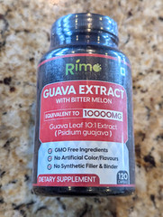 Guava Leaf Extract with Bitter Melon 120 Veg Capsules exp: 1/2027