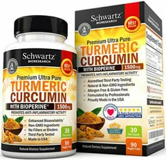 Bio Schwartz Turmeric Curcumin 1500mg 90ct 05/27