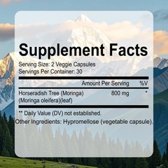 Moringa Capsules-Digestion & metabolic support, antioxidant support