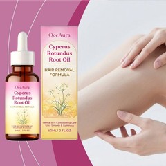 Natural Cyperus Rotundus Oil for Hair Removal, Reduction Serum for Face & Body
