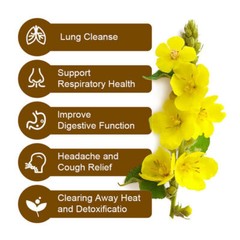 2 Packs Natural Mullein Tea 100g For Lungs Cleanse Immune Support Herbal Teas