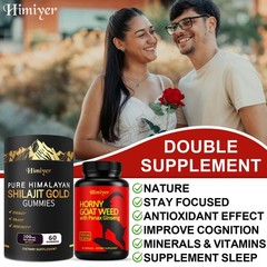 Pure Himalayan Shilajit HORNY GOAT WEED Supplement