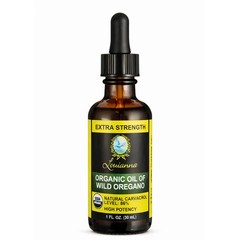 Organic Wild Oregano Oil Drops, 80% Carvacrol, 30 mL for Oral or Topical Use