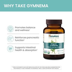 Himalaya Organic Gymnema Sylvestre – Herbal 60 Count (Pack of 1), Clear