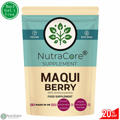 Maqui Berry Capsules 5500mg(40% Anthocyanins)Gut &Eye Support-100%Vegan &Natural