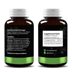 Ashwagandha Supplement 500 mg/120 Capsules Best Naturals For Overall Well Being