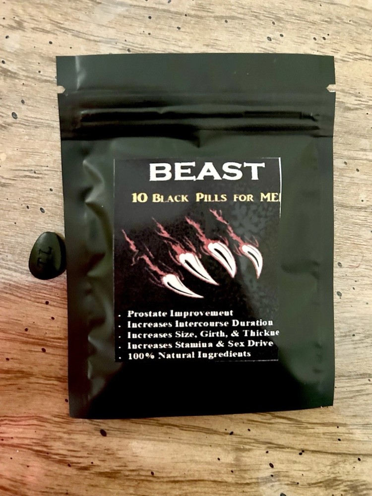 10 PILLS BEAST Fast Acting Male Performance Supplement 650mg