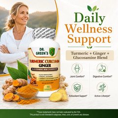 Turmeric Curcumin with Ginger and Bio pepper 2600mg Triple Strength Capsules 200
