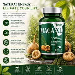 MACA 1000 mg maca Enhancement 60 Pill Shape Buttocks Bigger Butt Booty Shaper