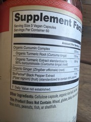 Naturewise Organic Turmeric Curcumin BioPerine Capsules – 180 Count Exp: 2/2028