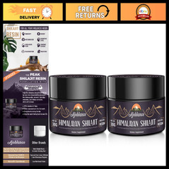 Pure Himalayan Shilajit Resin 600mg – Organic Ayurvedic Blend for Energy & Immun