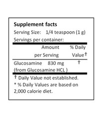 NuSci Glucosamine HCl Pure Powder 250g (8.8oz) Joint Health