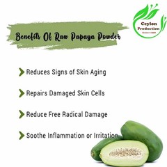 Organic Green Papaya Powder Dried Carica Papaya Natural Health Supplement pure