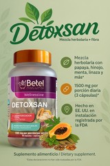 Detoxsan Total Detox Caps by Betel Natural – Liver and Detox Cleanse – 1000 mg